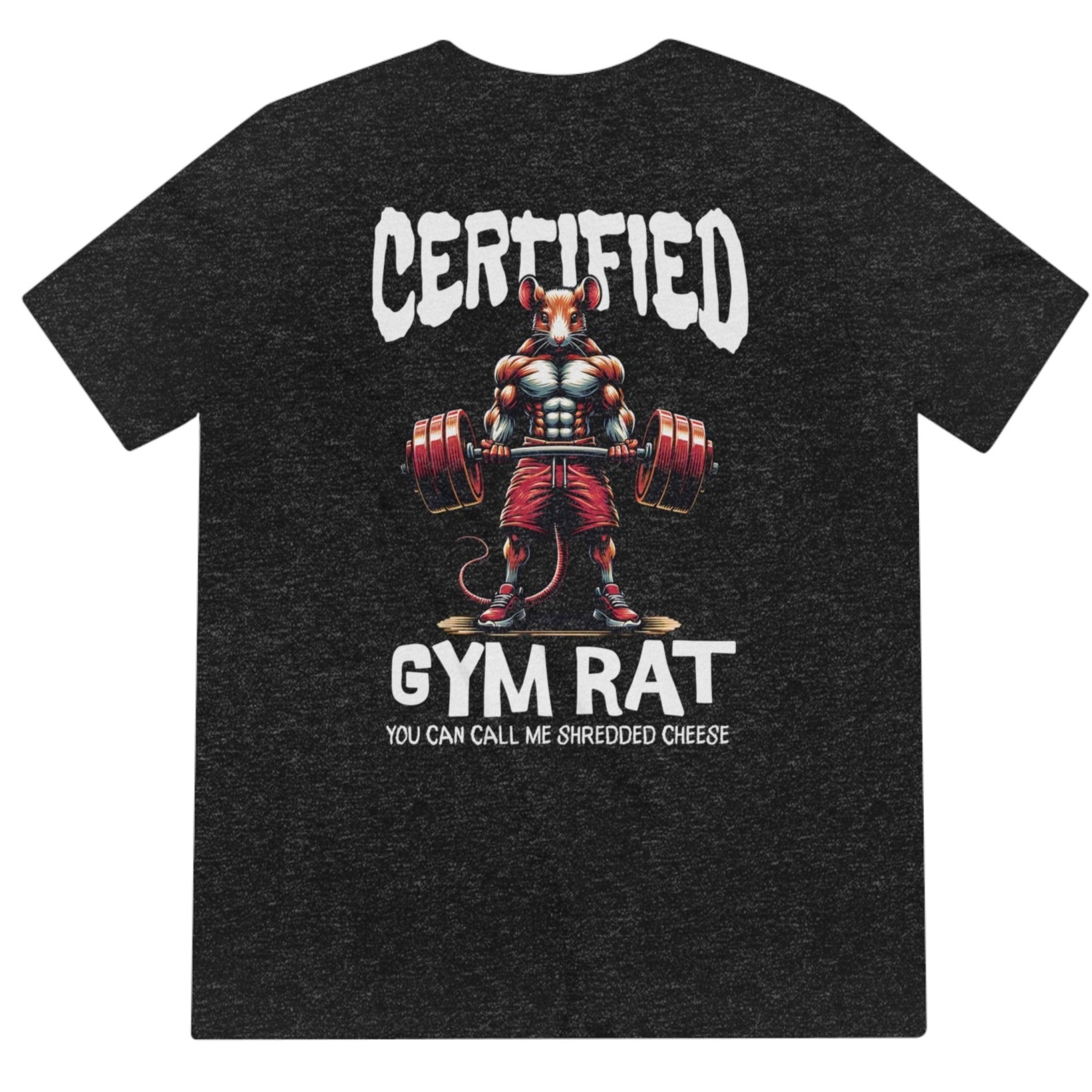 Men's Unisex Certified Gym Rat Shredded Cheese Tri-blend T-Shirt