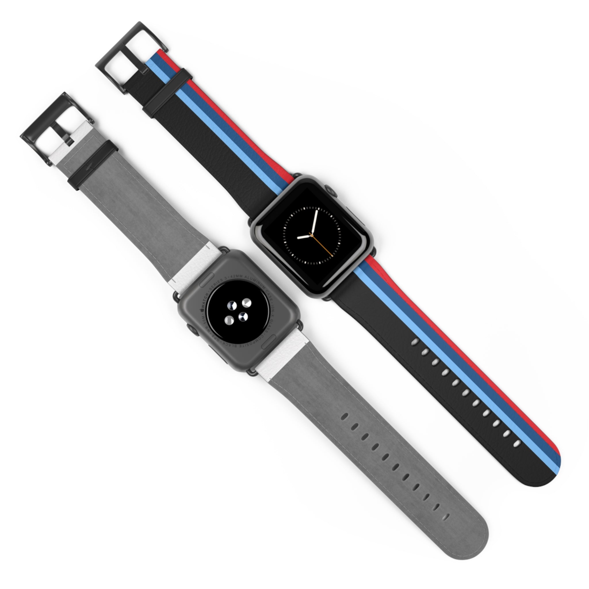 Blue Red Racing Stripe Wristband