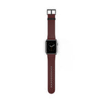 School Spirit Varsity Sports Game Day Football Dark Maroon Apple Watch Wrist Band