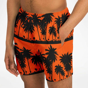 Orange Black Palms Trunks