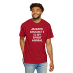 Unisex Jasmine Crockett Is My Spirit Animal Garment-Dyed T-Shirt