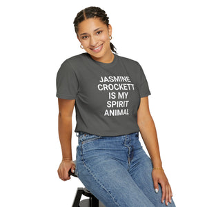 Unisex Jasmine Crockett Is My Spirit Animal Garment-Dyed T-Shirt