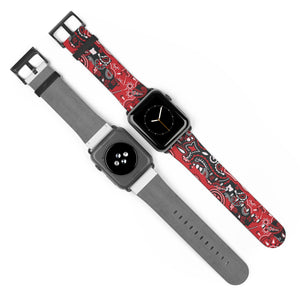 Red Patchwork Wristband