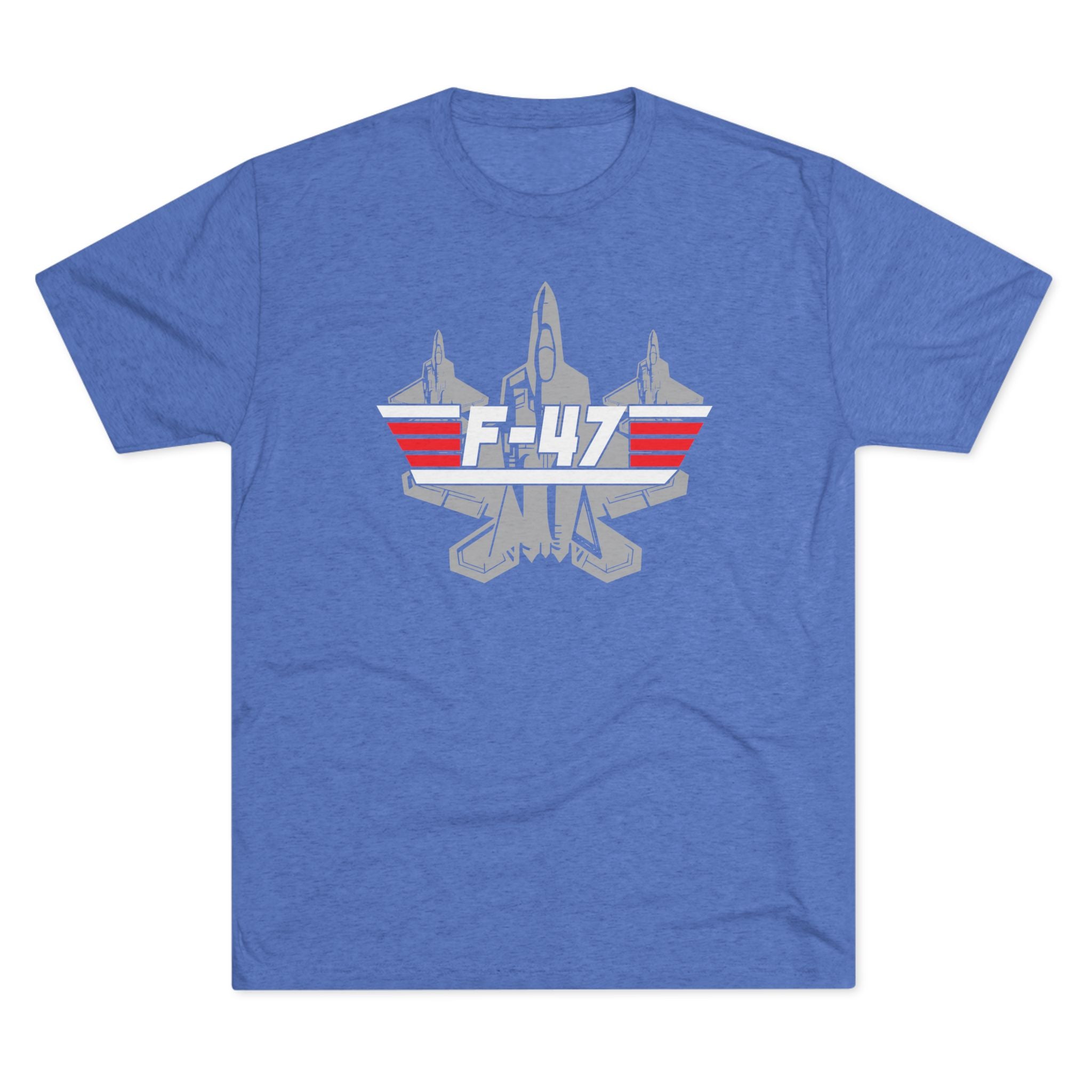 Unisex Tri-Blend F-47 Multi-Gun Finger Salute Crew T-Shirt
