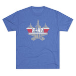 Unisex Tri-Blend F-47 Multi-Gun Finger Salute Crew T-Shirt