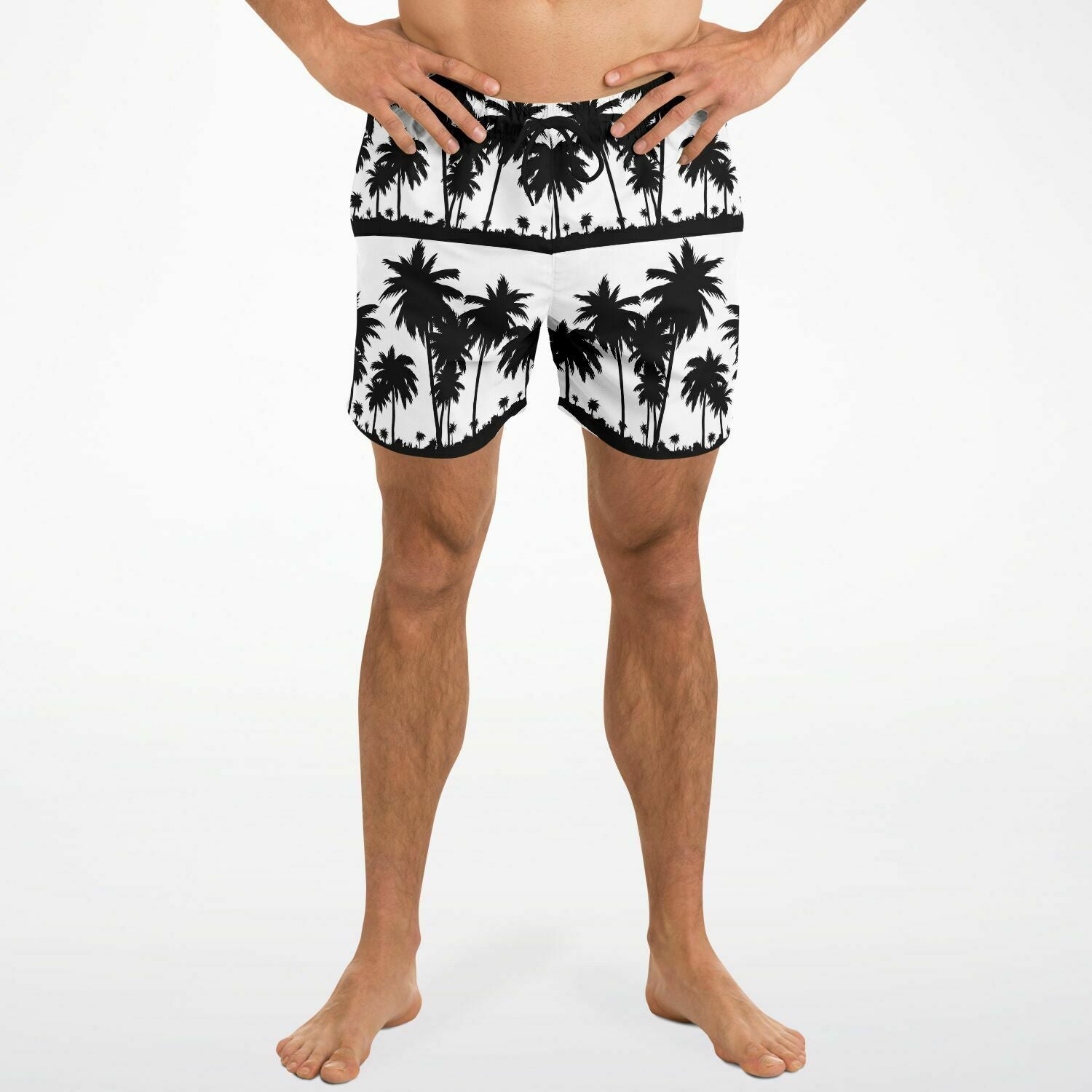 White Black Palms Trunks