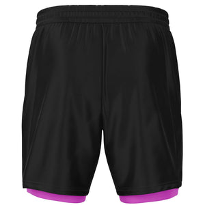 Black Pink Shorts