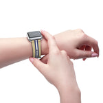 Gold Purple White Wristband