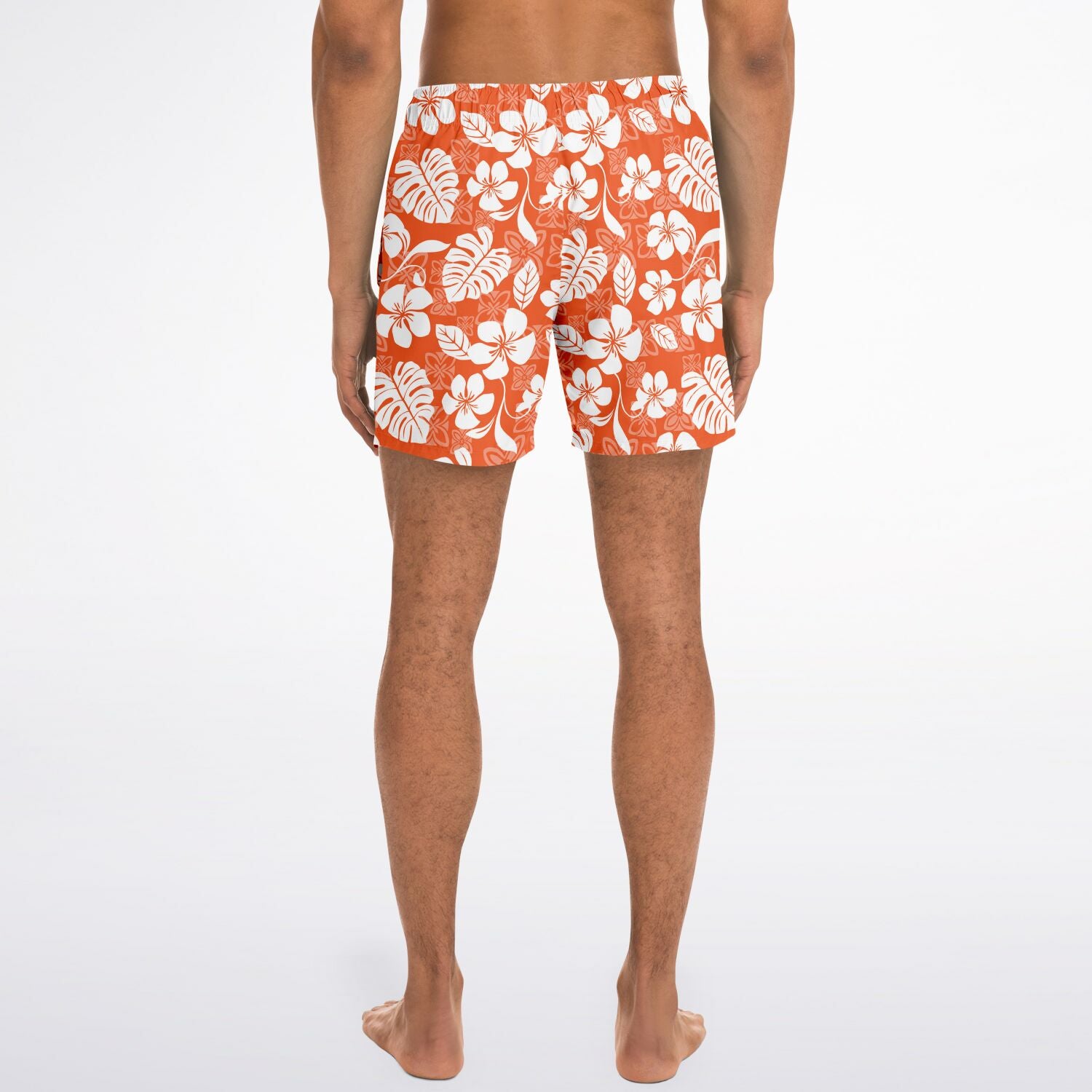 Orange Hawaii Trunks