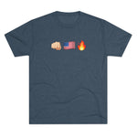 Unisex America F*ck Yeah Got Signal Houthi Tri-Blend Crew T-Shirt