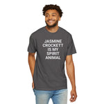 Unisex Jasmine Crockett Is My Spirit Animal Garment-Dyed T-Shirt