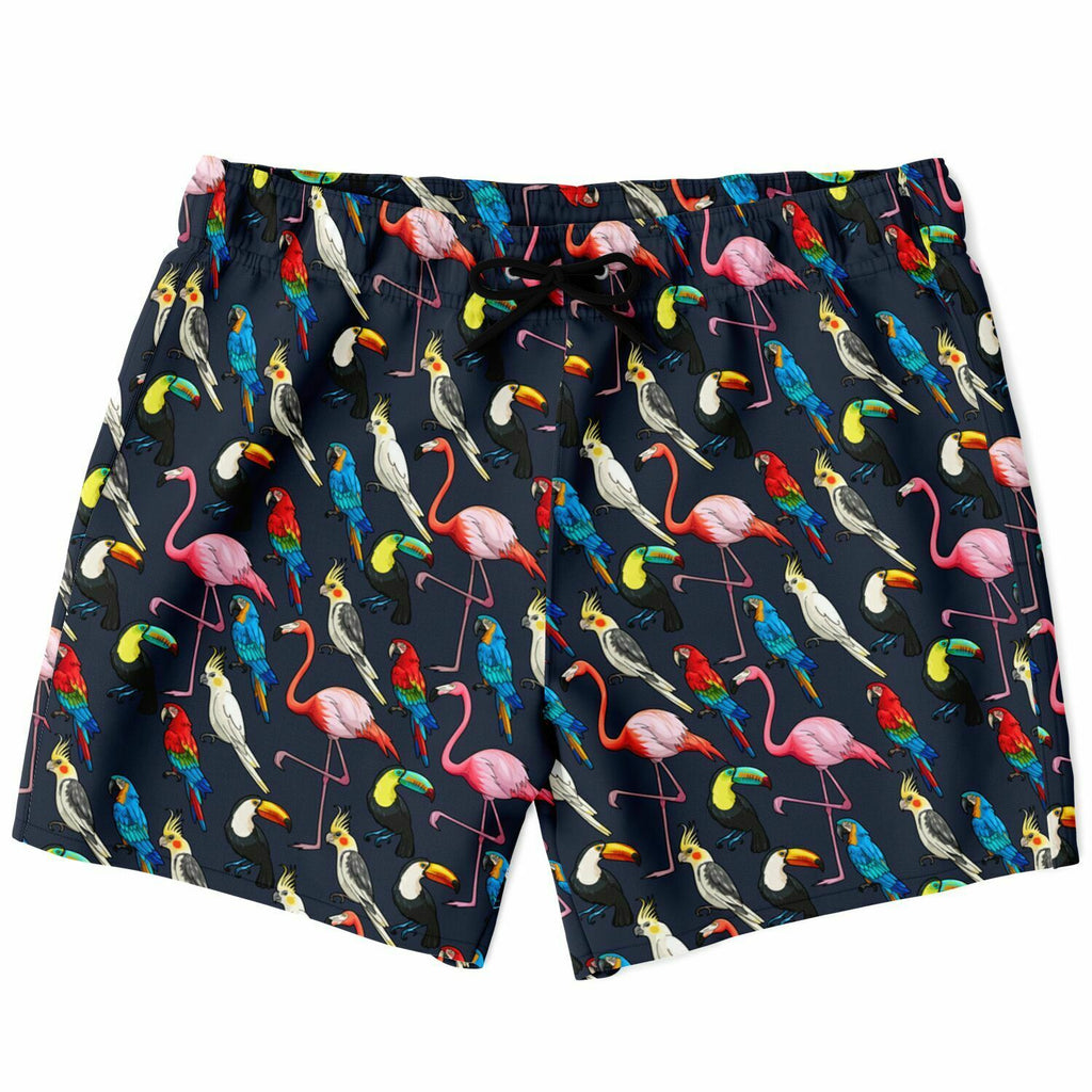Men's Birds Of Paradise Swimsuit Shorts Swim Trunks