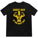 Men's Old School Classic Chest Day Is The Best Day Triblend T-Shirt