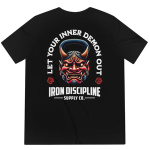 Men's Oni Mask Let Your Demons Out Unisex Triblend T-Shirt