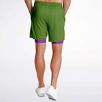 Green Purple Shorts