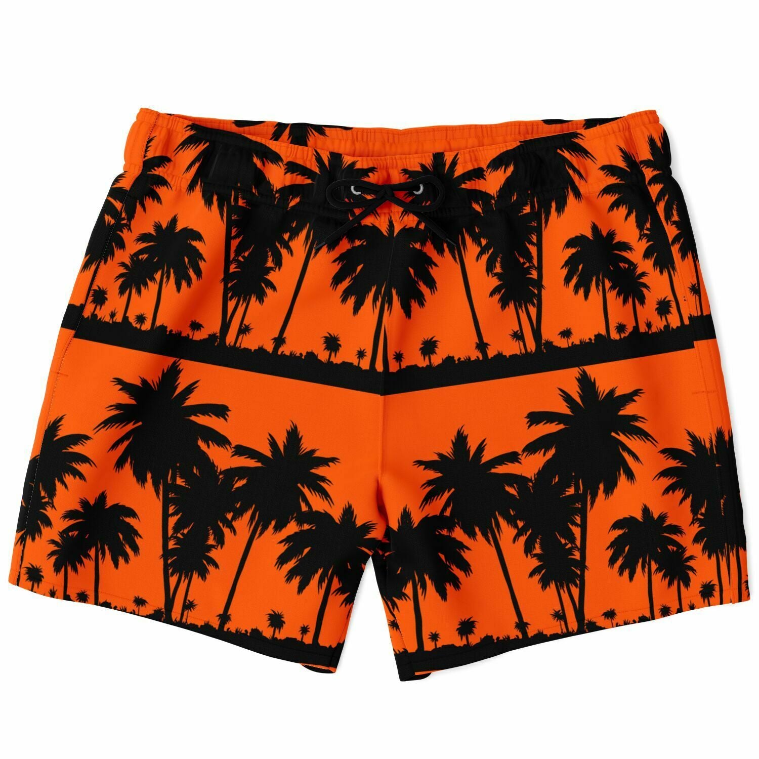 Orange Black Palms Trunks