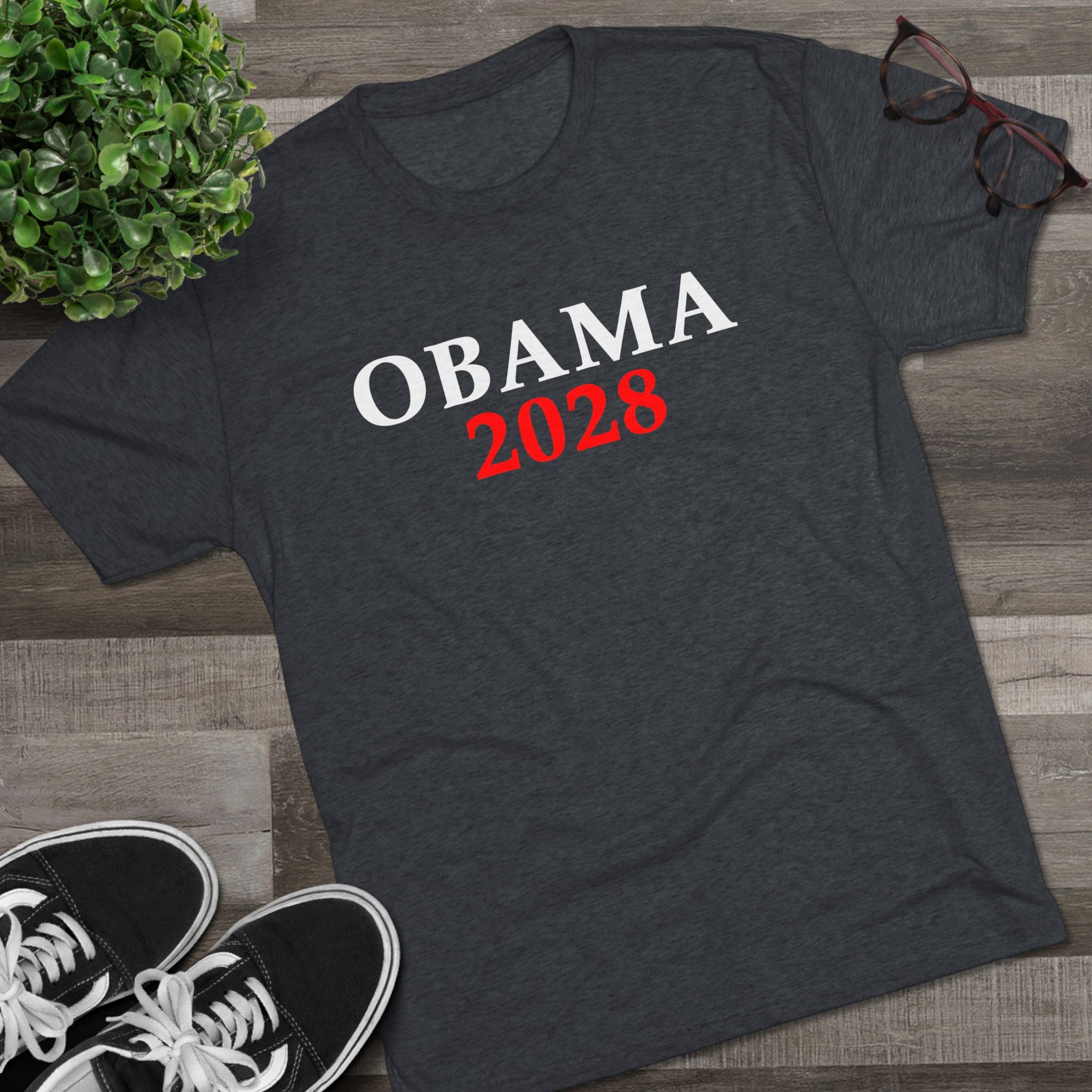 Unisex Obama 2028 Tri-Blend Crew Tee