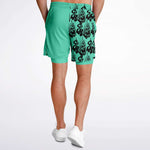 Black Seafoam Green Phantom Ghost Shorts