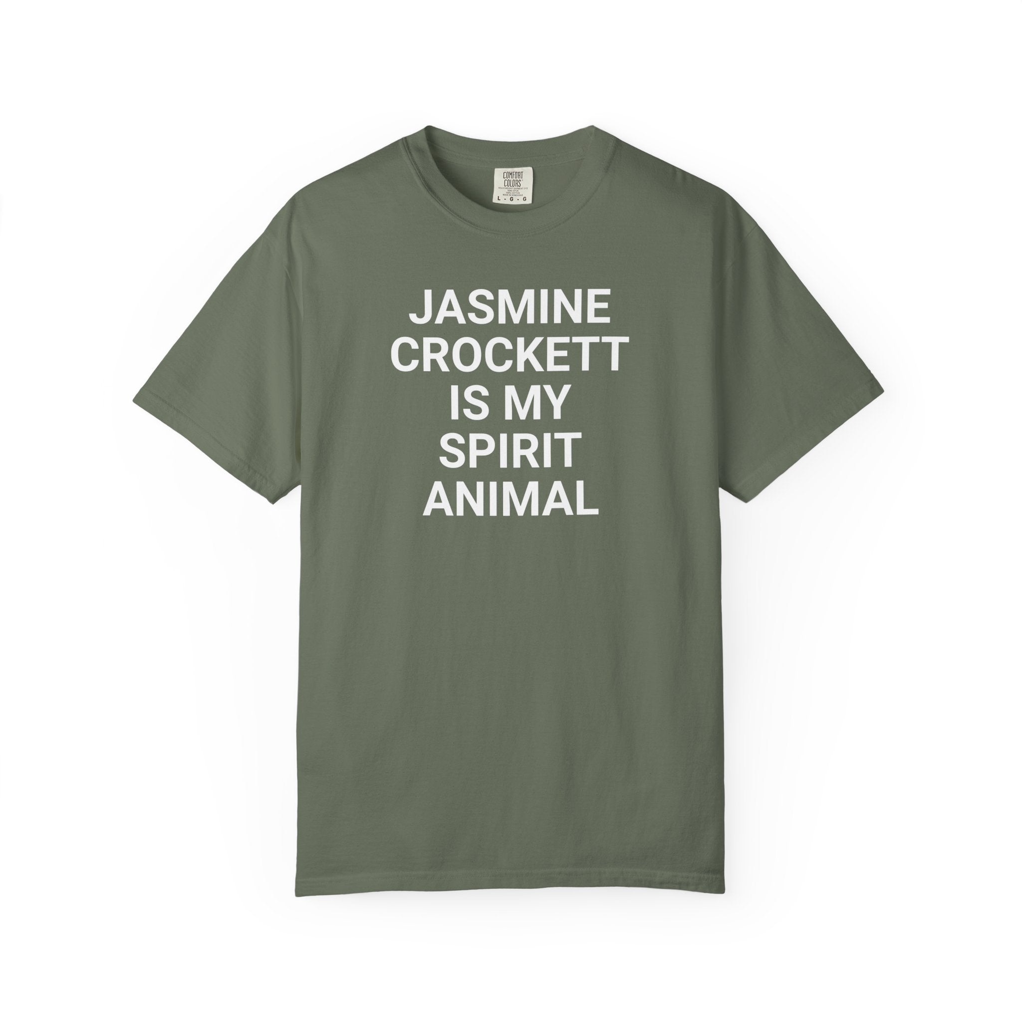 Unisex Jasmine Crockett Is My Spirit Animal Garment-Dyed T-Shirt