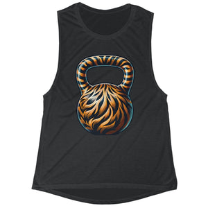 Tiger Stripes Kettlebell Scoop Tank Top