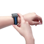 Black Blue NATO Wide Stripe Wristband
