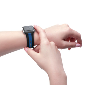 Black Blue NATO Wide Stripe Wristband