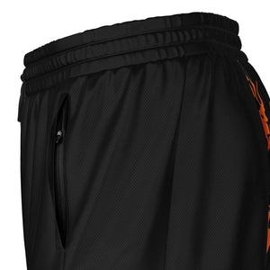 Orange Black Phantom Ghost Shorts