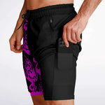 Pink Black Phantom Ghost Shorts