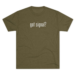 Unisex Got Signal? Houthi OpSec Chat Tri-Blend Crew Tee