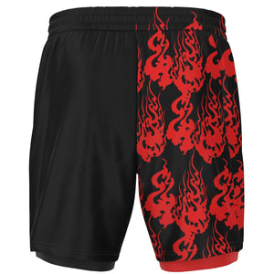 Red Black Phantom Ghost Shorts