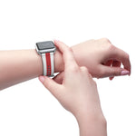 White Red Wristband