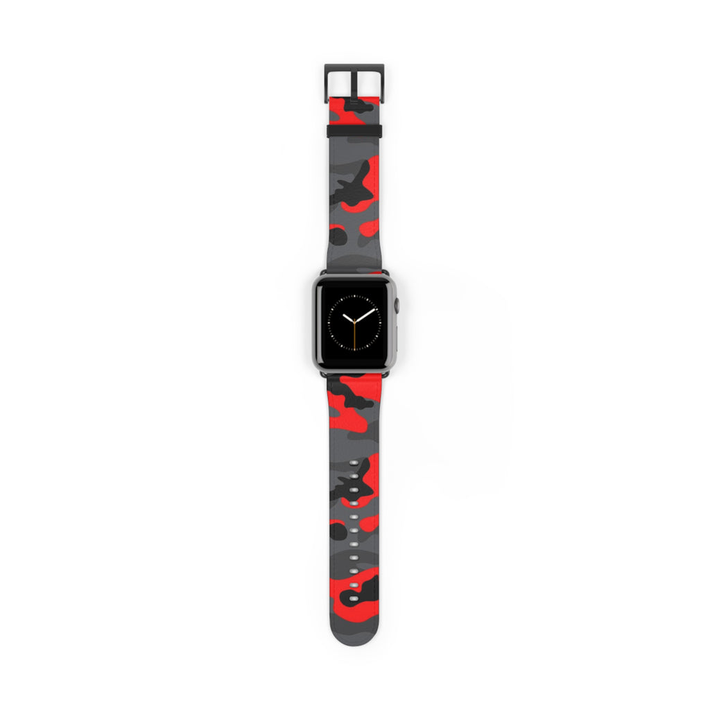 Black Red Camo Wristband