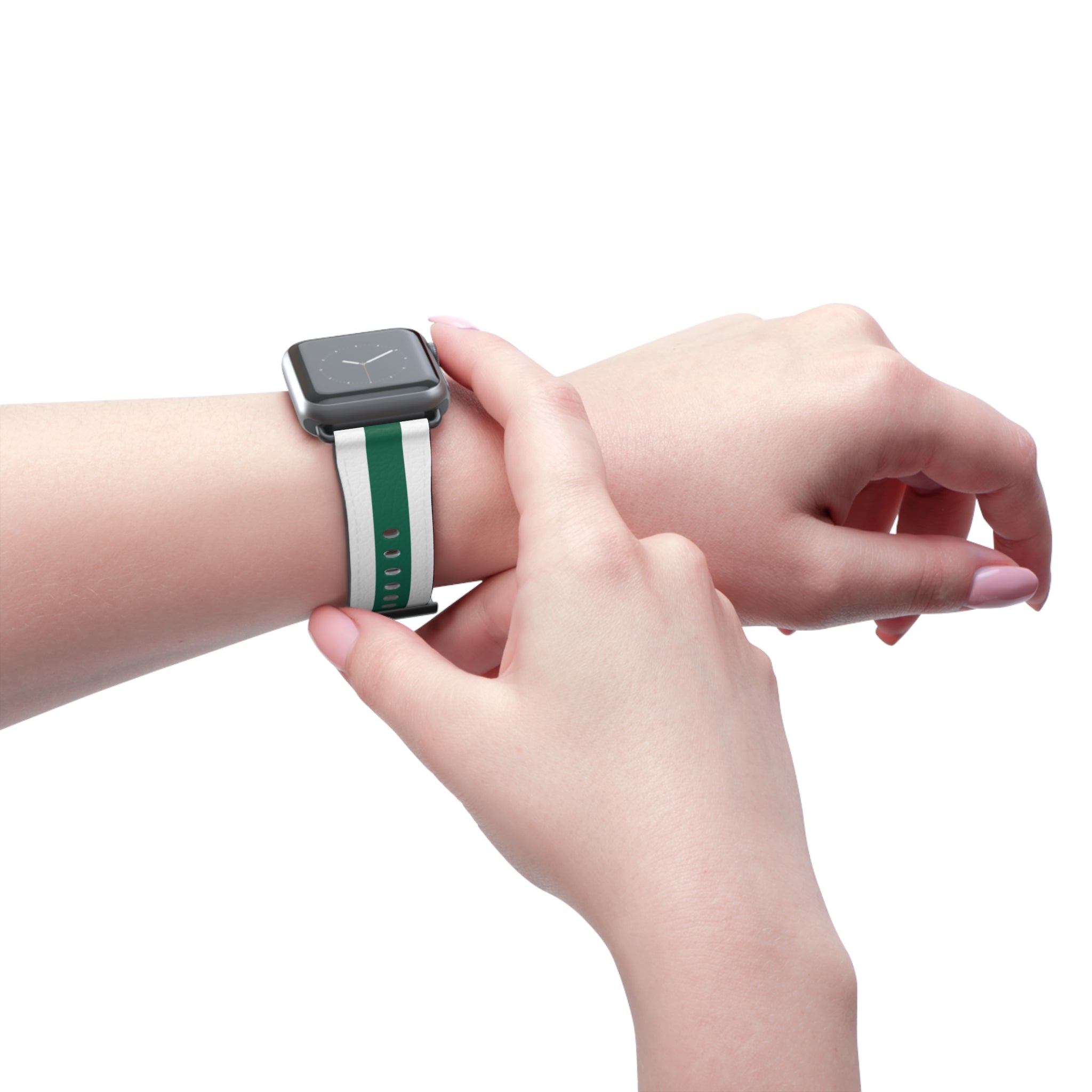 White Green Wristband
