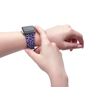 Purple Cheetah Wristband
