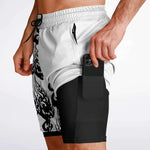 Black White Phantom Ghost Shorts