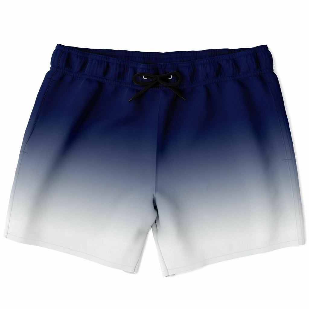 Men's Navy Blue Gradient Swimsuit Swim Shorts Trunks