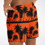 Orange Black Palms Trunks