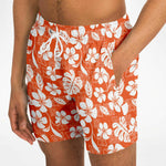 Orange Hawaii Trunks