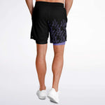 Purple Pinstripe Shorts