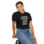 Unisex Jasmine Crockett Is My Spirit Animal Garment-Dyed T-Shirt