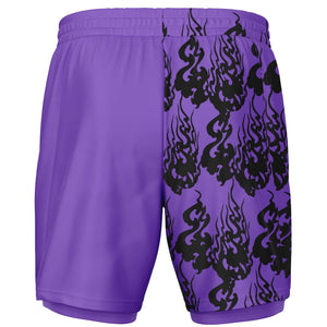 Black Purple Phantom Ghost Shorts