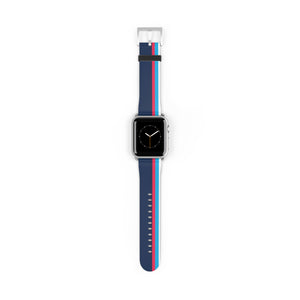 Blue Red Racing Stripe Wristband