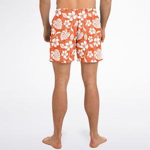 Orange Hawaii Trunks