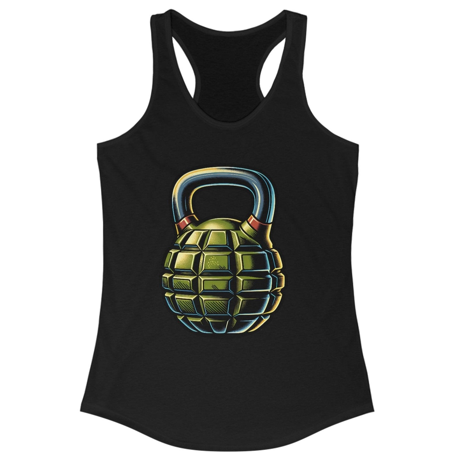 Women's Halos And Hand Grenades Kettlebell Classic Racerback Tank Top