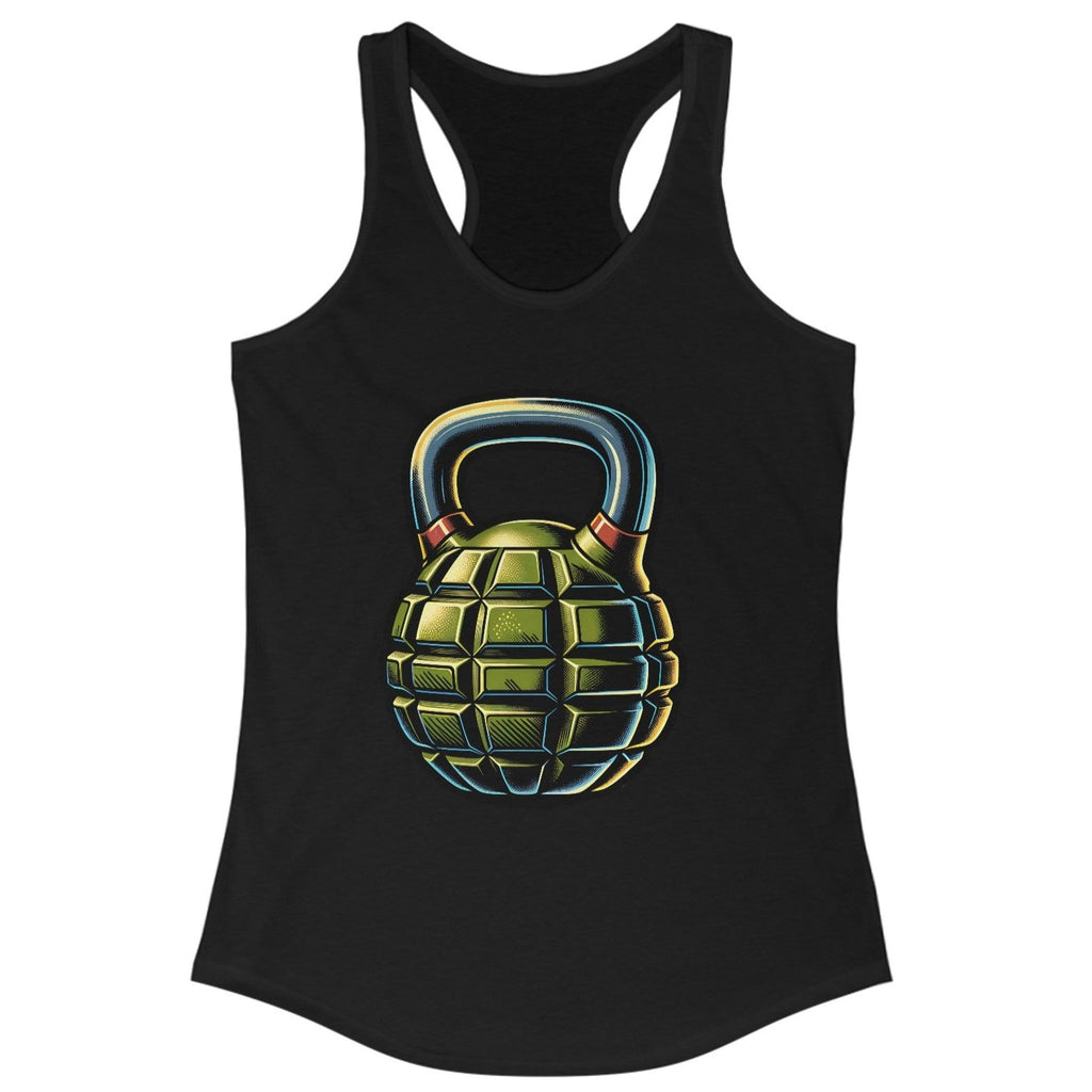 Women's Halos And Hand Grenades Kettlebell Classic Racerback Tank Top