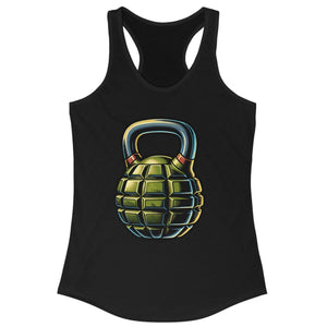 Women's Halos And Hand Grenades Kettlebell Classic Racerback Tank Top