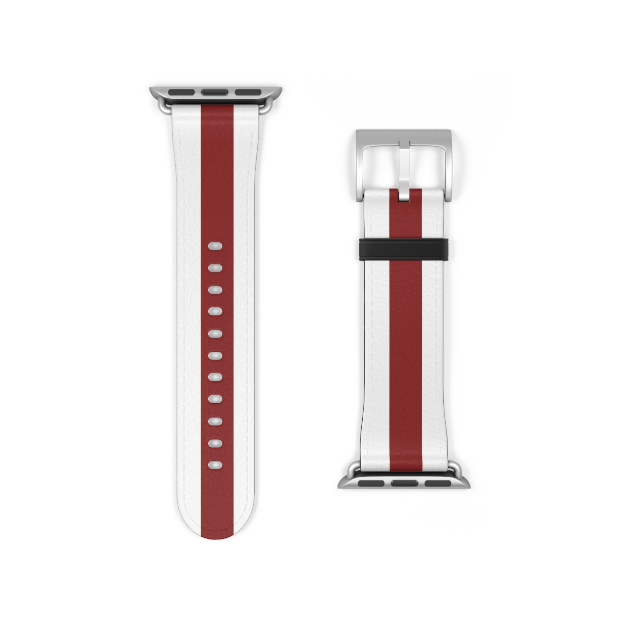 White Cardinal Red Wristband