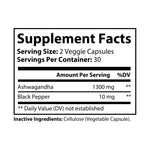 Ashwagandha and Black Pepper (60 Count)