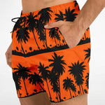 Orange Black Palms Trunks