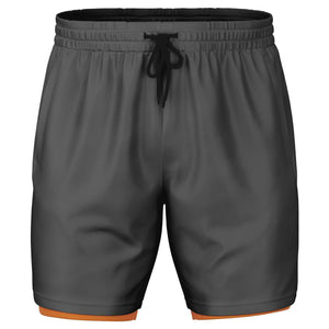 Grey Orange Shorts